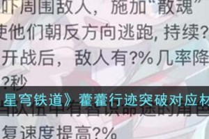 崩坏星穹铁道藿藿行迹突破对应材料有哪些