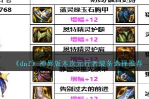 DNF神界版本次元行者带什么装备
